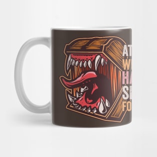 Funny Mimic Chest for Tabletop Gaming RPG Mug